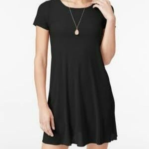Black flowy tshirt dress